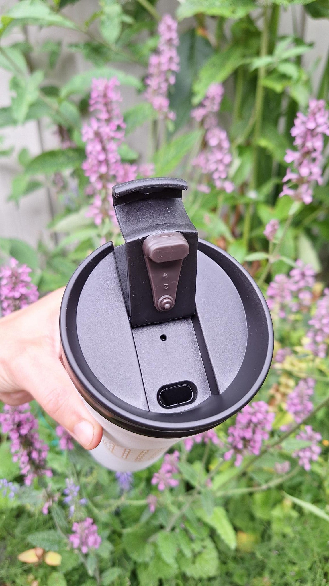 Mug Thermosbeker / Koffiebeker Flower of Life White 480 ml - Bodynova