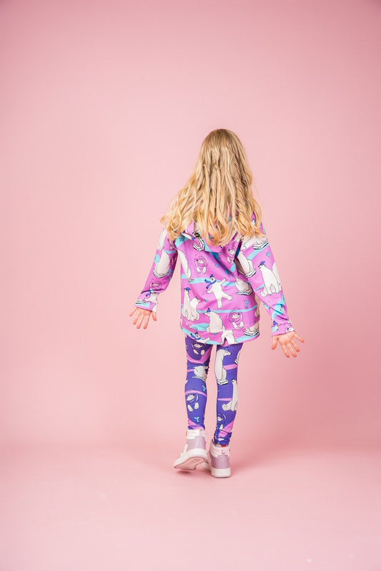Leggings Polar Bear Purple - Mullido