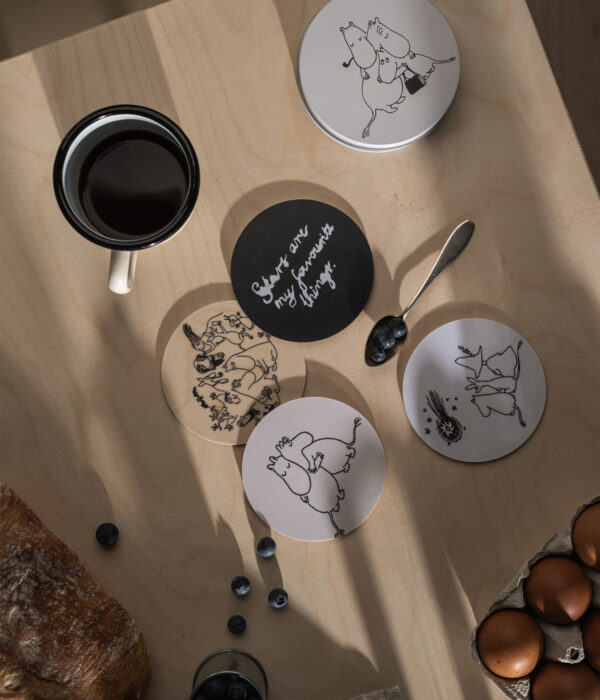 Moomin Coasters in a Tin - 80 Years - 4pcs – Muurla
