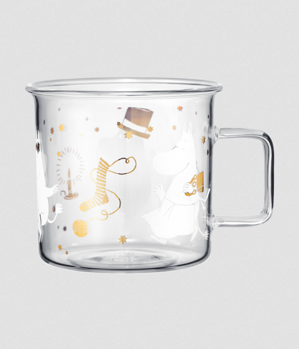 Moomin glass mug Sparkling stars 3,5dl – Muurla