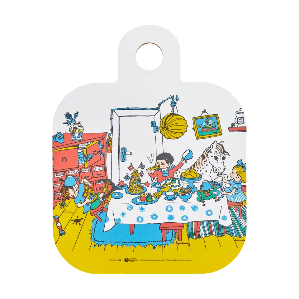 Pippi Langkous Chop & Serve Board Villa Villekulla 25 x 32cm – Muurla