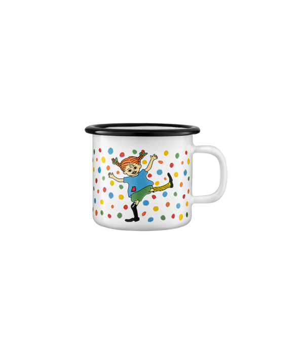 Pippi Langkous enamel mug Hoppsansa 2,5dl – Muurla