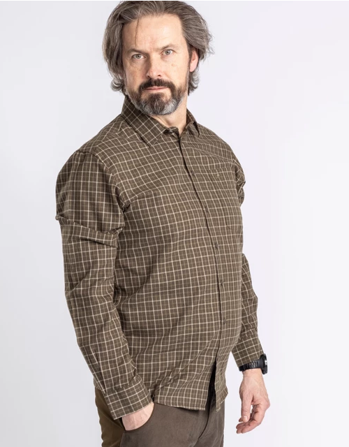 Blouse / Nydala Grouse Shirt – Men - Mossgreen - Pinewood