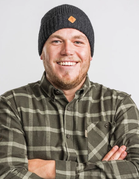 Muts / Knitted Wool Hat with fleece lining - Grey - Pinewood