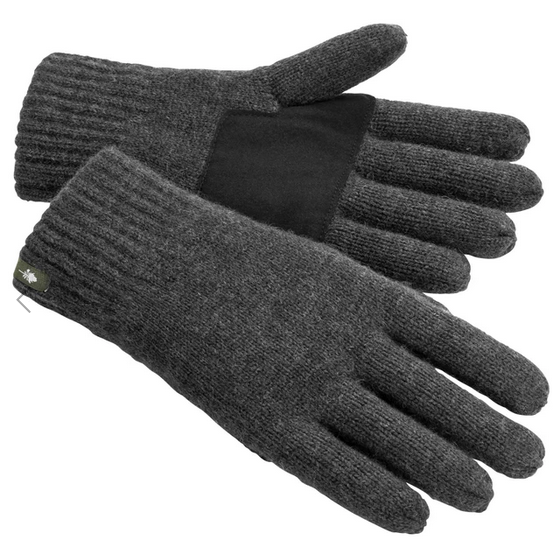 Handschoenen / Knitted Wool 5-Finger Glove with fleece lining - Grey - Pinewood