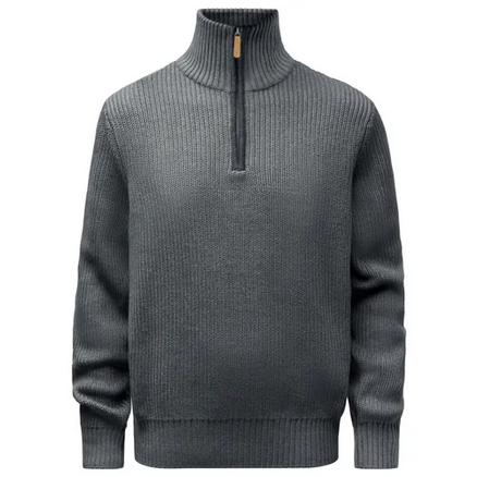 Philip Knitted Sweater - Men - D. Grey Mel - Pinewood