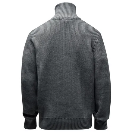 Philip Knitted Sweater - Men - D. Grey Mel - Pinewood