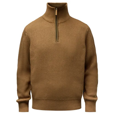 Philip Knitted Sweater - Men - D. Sandstone - Pinewood