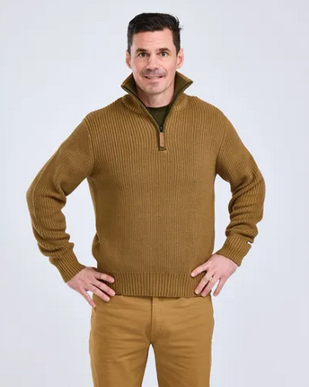 Philip Knitted Sweater - Men - D. Sandstone - Pinewood