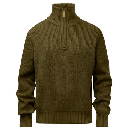 Philip Knitted Sweater - Men - Olive Green - Pinewood