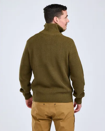 Philip Knitted Sweater - Men - Olive Green - Pinewood