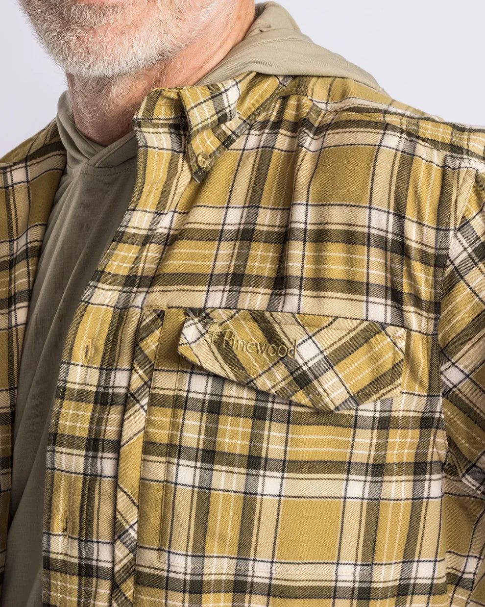 Abisko Hiking Flannel shirt - Men - Golden Hay - Pinewood