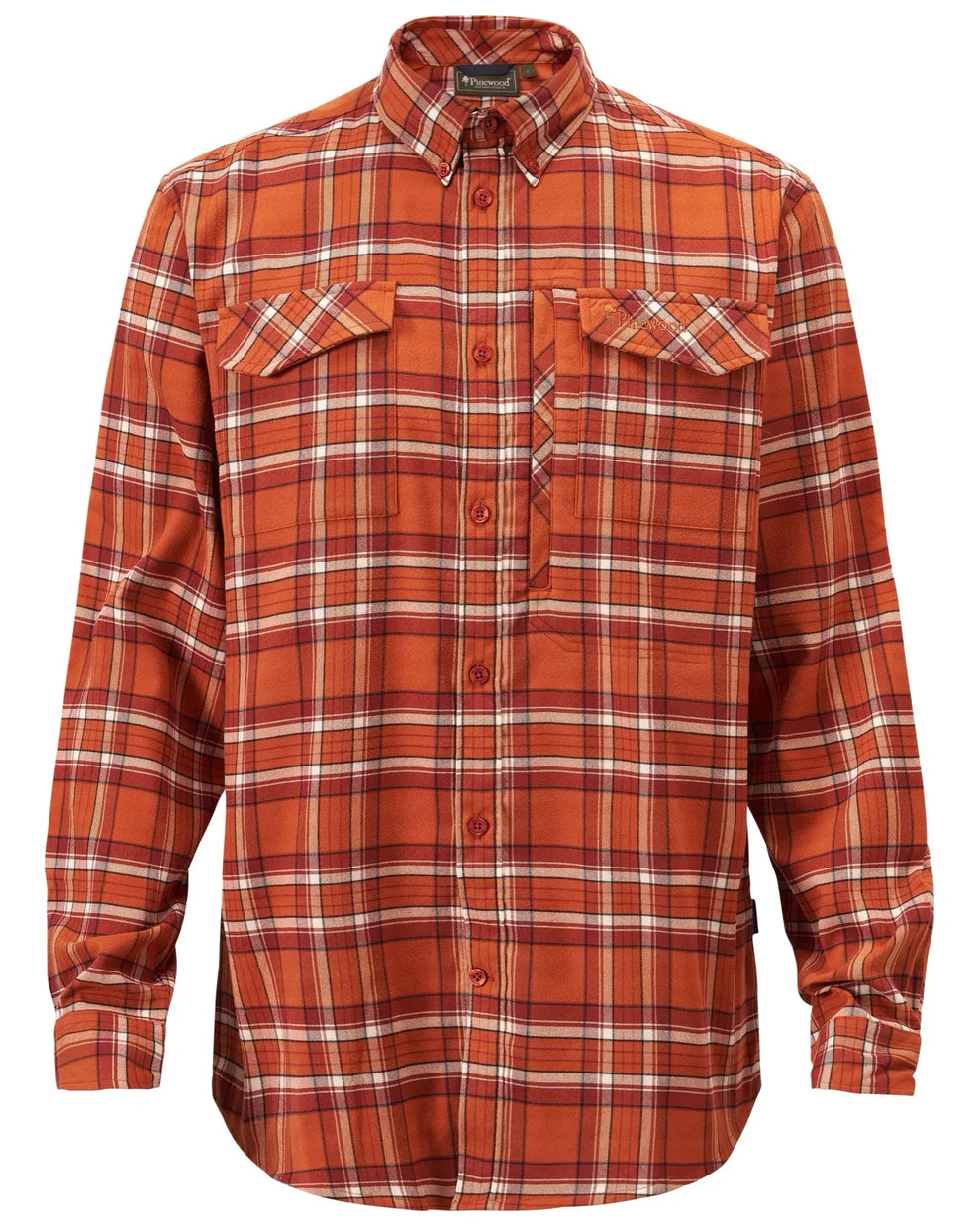 Abisko Hiking Flannel shirt - Men - Burned Orange - Pinewood
