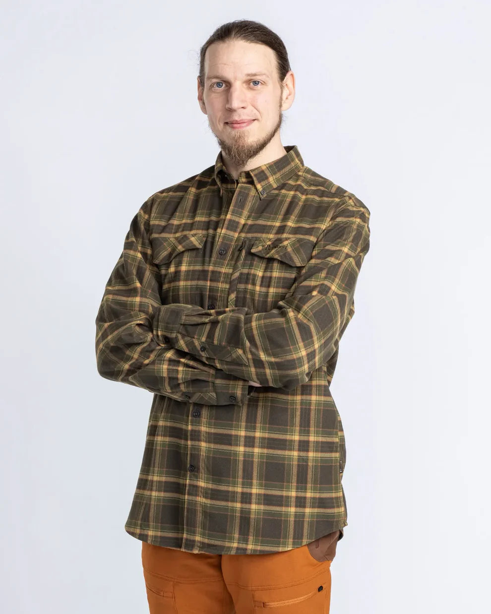 Abisko Hiking Flannel shirt - Men - Moss Green - Pinewood