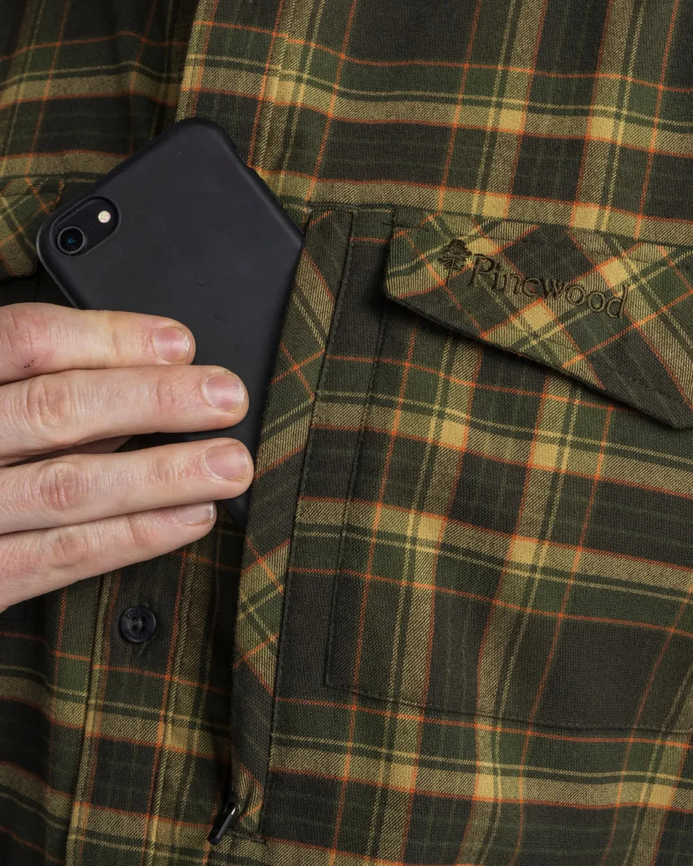 Abisko Hiking Flannel shirt - Men - Moss Green - Pinewood