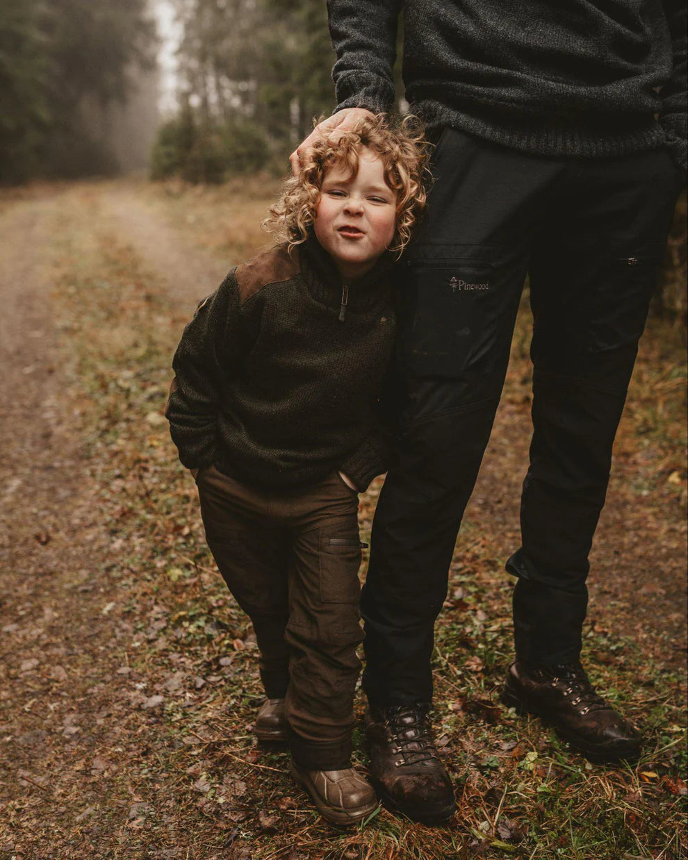 Trui / Jas Hurricane Sweater Wind stopper - Kids – Green – Pinewood