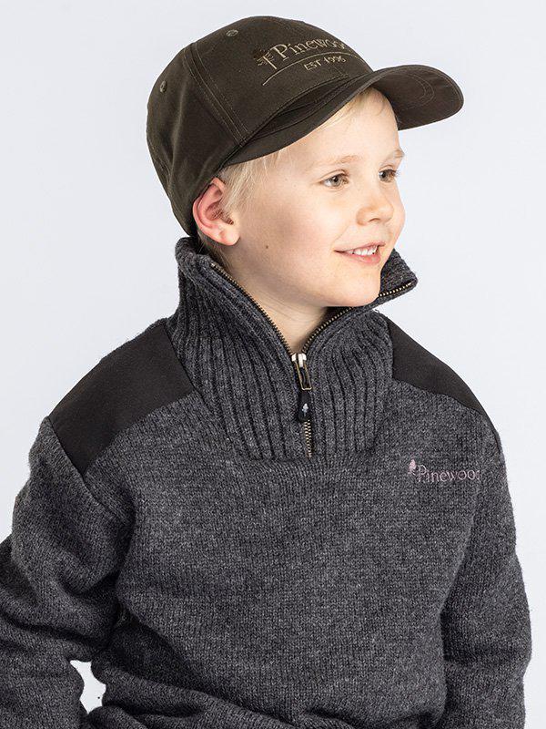 Trui / Jas Hurricane Sweater Wind stopper - Kids – Grey – Pinewood