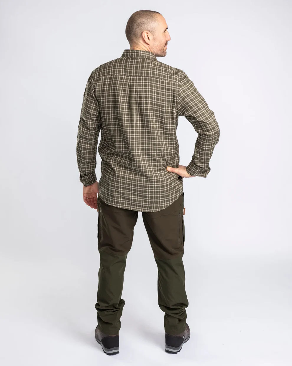 Lappland Wool shirt - Men - Moss Green - Pinewood