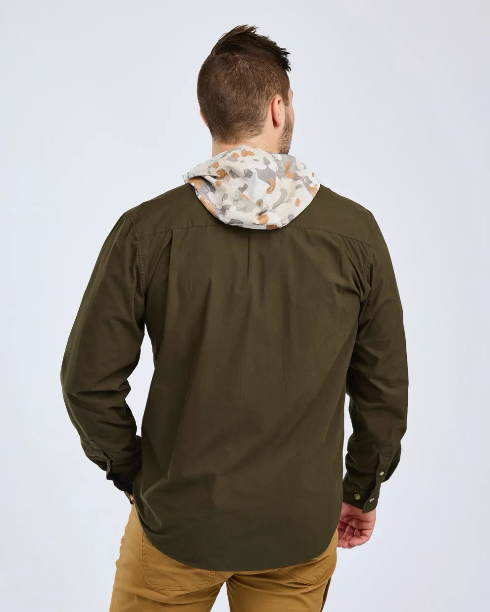 Safari L/S Shirt - Men - Moss Green - Pinewood
