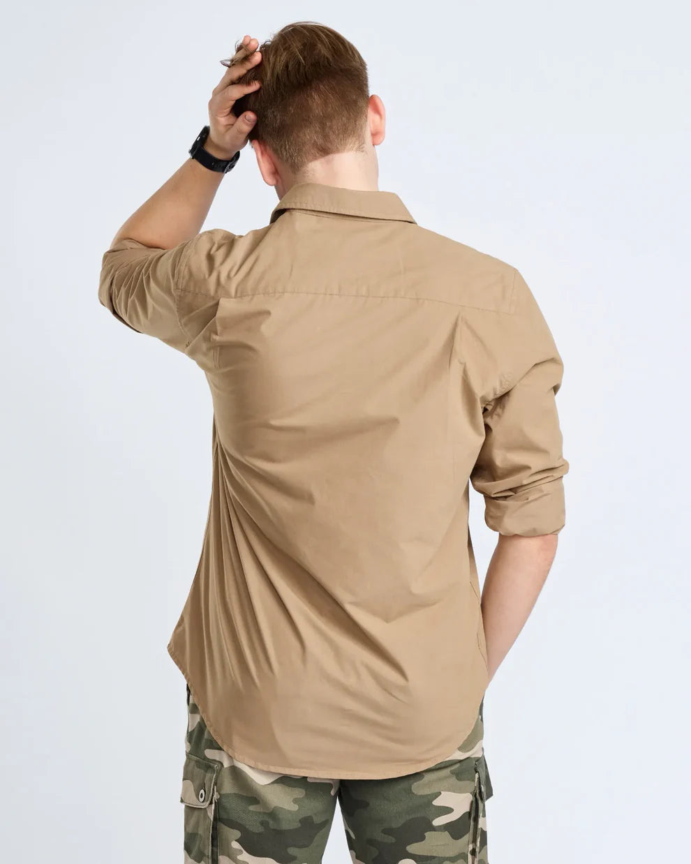 Safari L/S Shirt - Men - Sandstone - Pinewood