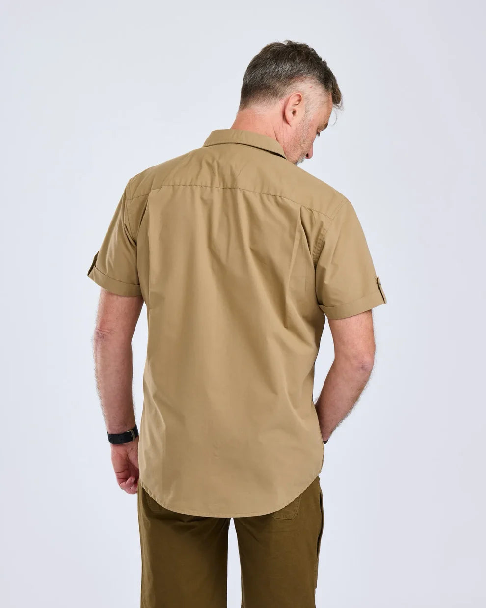 Safari S/S Shirt - Men - Sandstone - Pinewood
