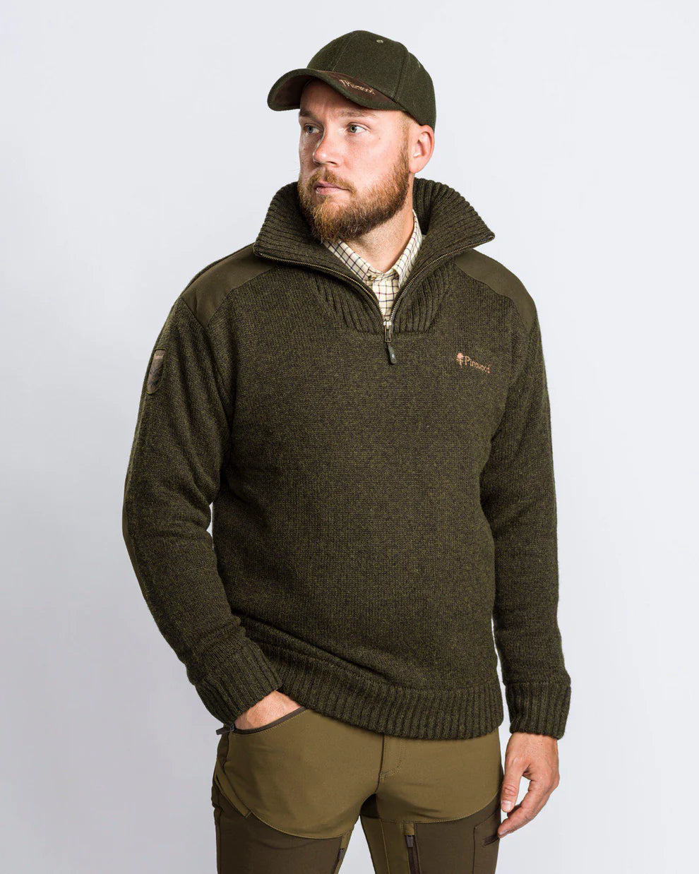 Hurricane Sweater Wind stopper - Men – Green – Pinewood