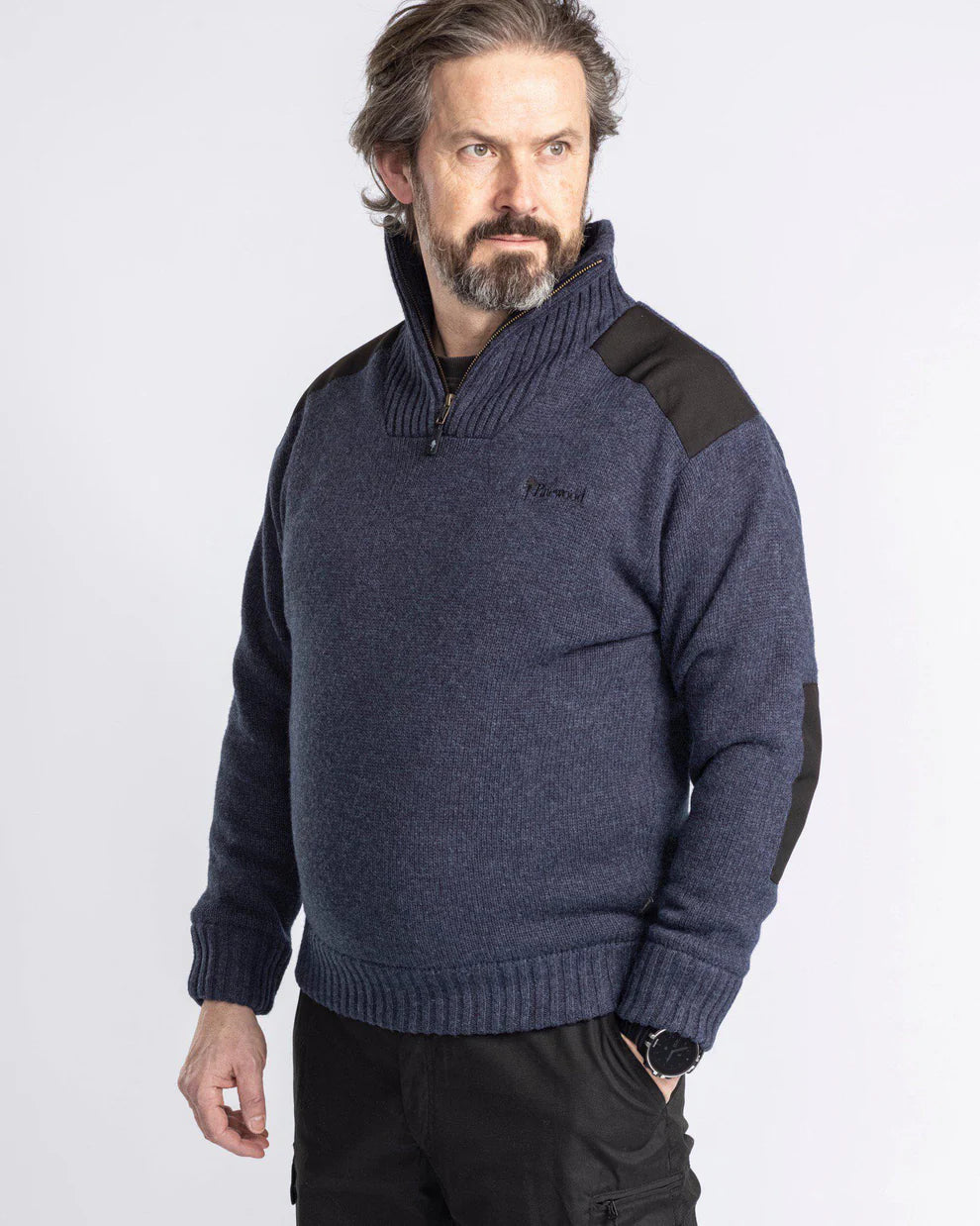 Hurricane Sweater Wind stopper - Men – Navy – Pinewood