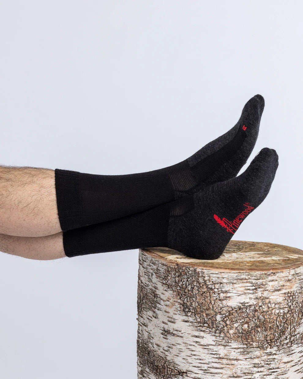 Trekking Merino Socks Black / D.Grey - Pinewood