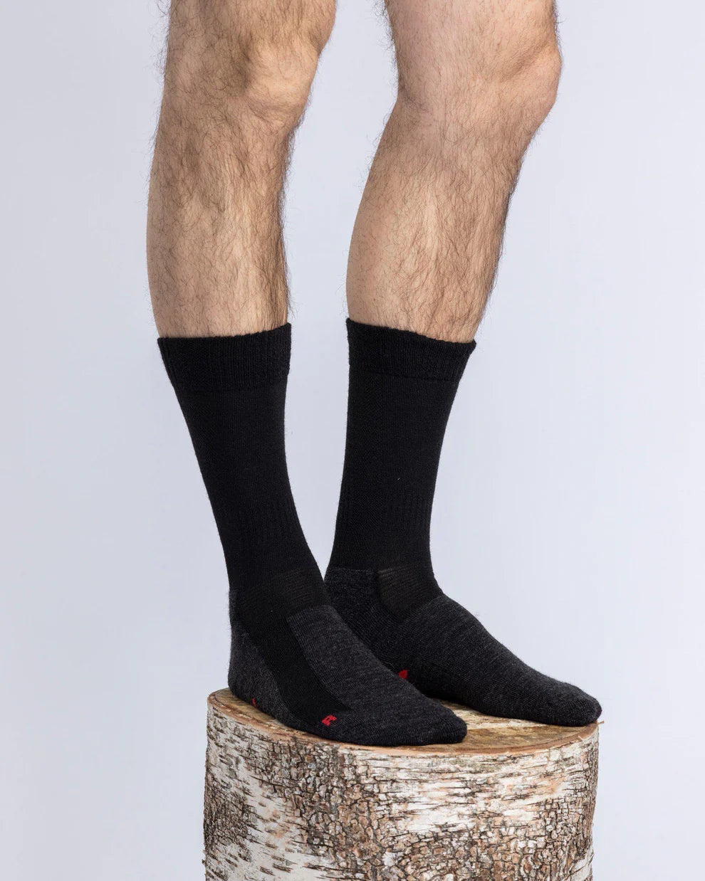 Trekking Merino Socks Black / D.Grey - Pinewood