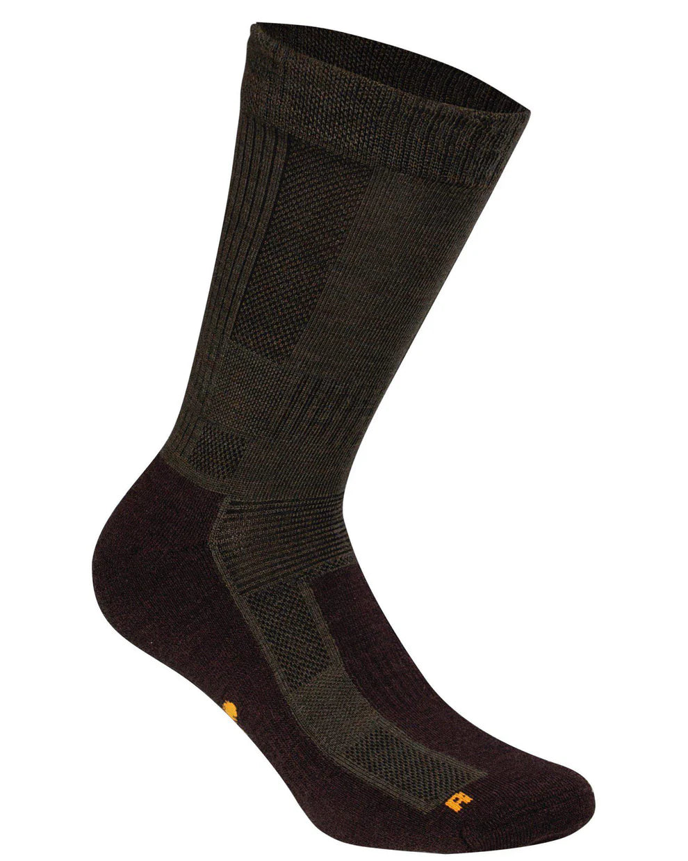 Trekking Merino Socks Green / Brown - Pinewood