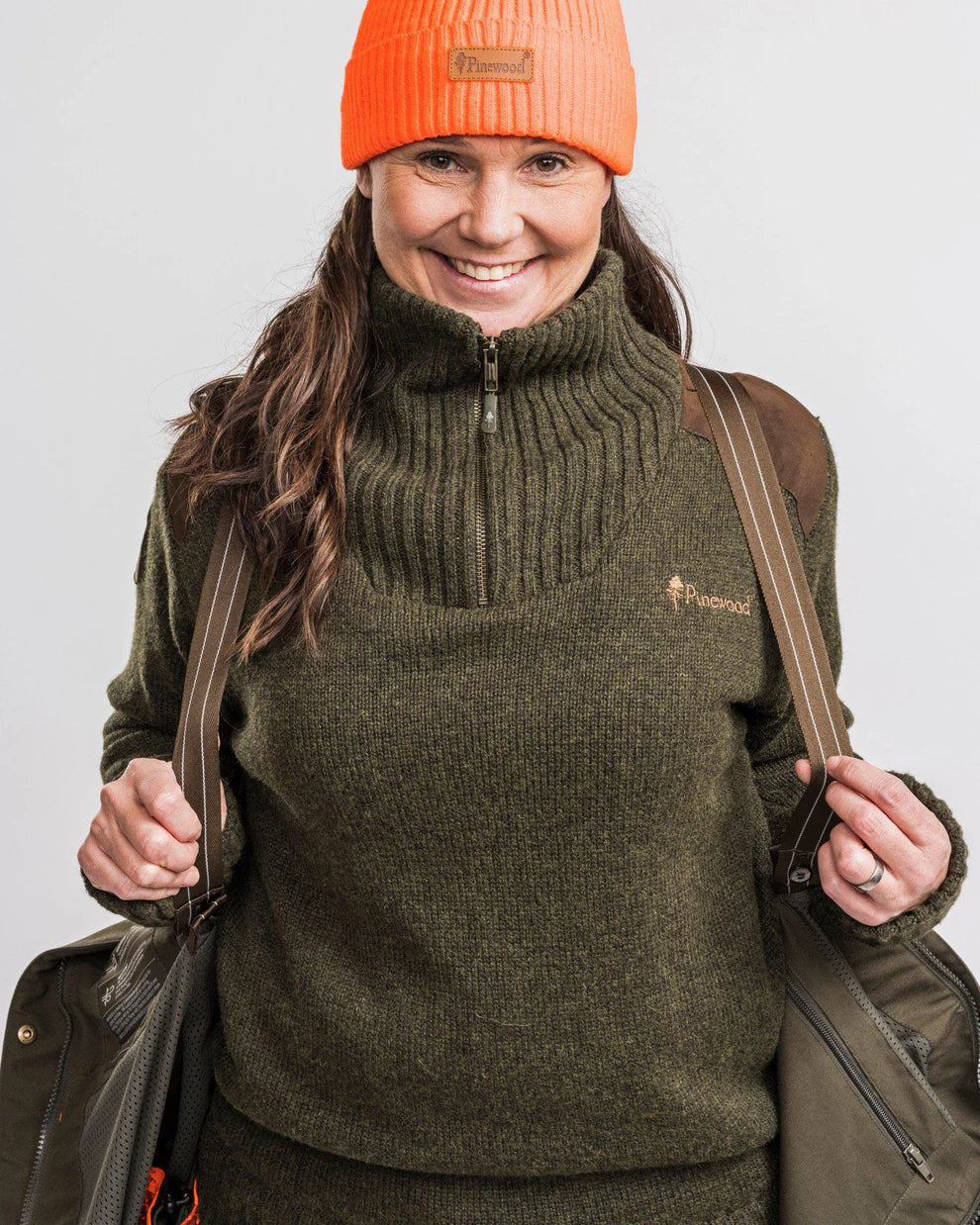 Hurricane Sweater Wind stopper - Women – Green – Pinewood