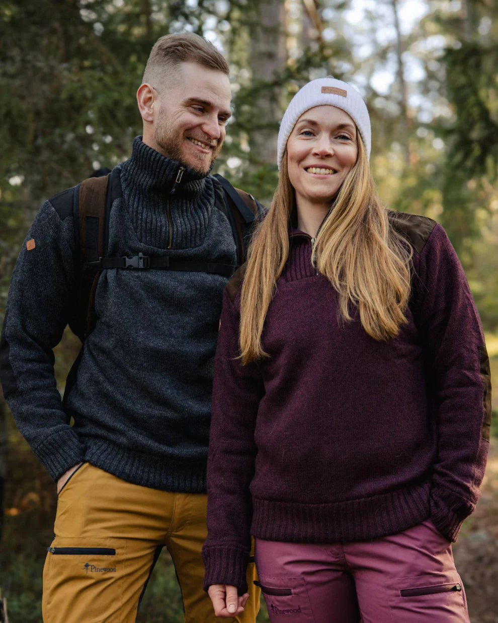 Hurricane Sweater Wind stopper - Women – Burgundy – Pinewood