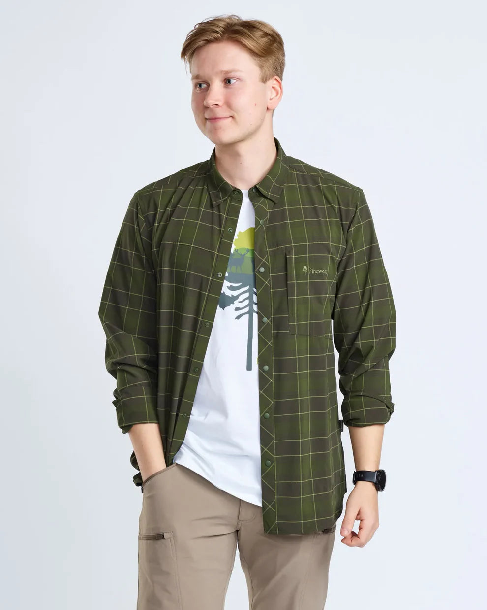 Abisko Trekking Shirt - Men - Moss Green - Pinewood
