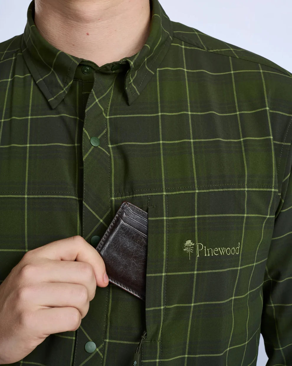 Abisko Trekking Shirt - Men - Moss Green - Pinewood