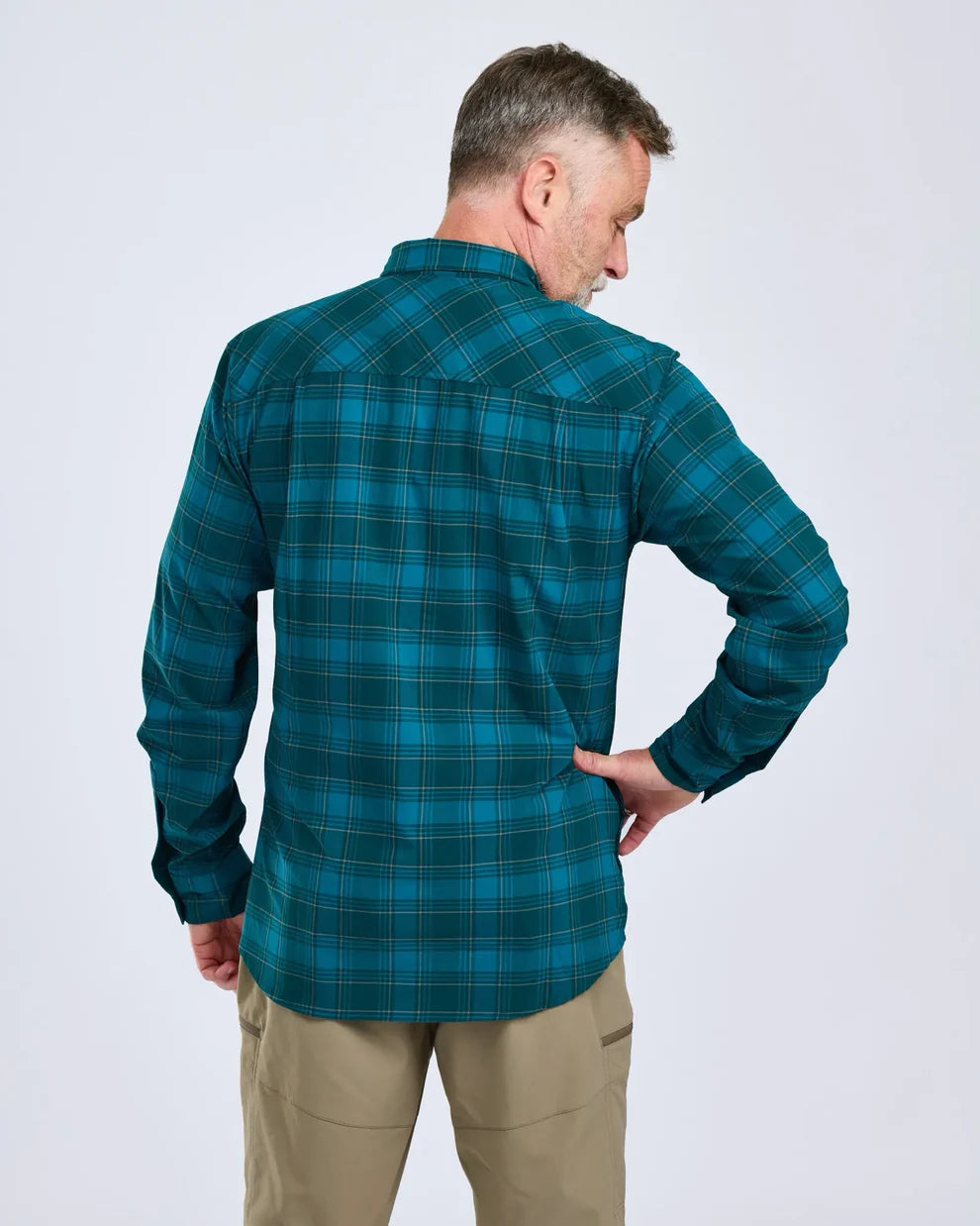 Abisko Trekking Shirt - Men - Teal Blue - Pinewood