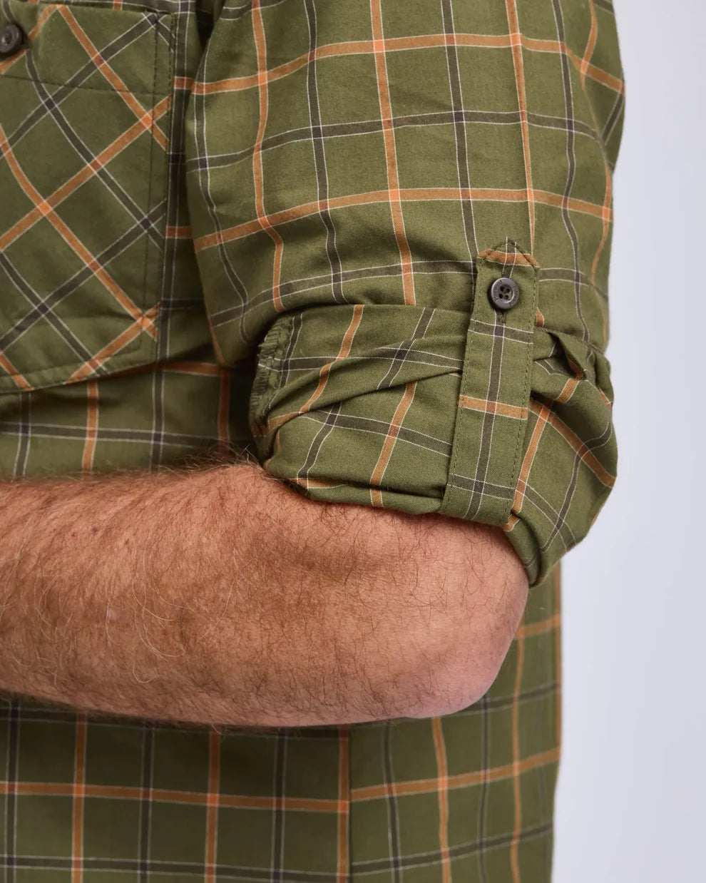 Värnamo shirt - Men - D. Green Mel - Pinewood