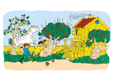 Kaart Pippi Långstrump Villa Villekulla - Pippi Langkous – K. Hjelm Förlag