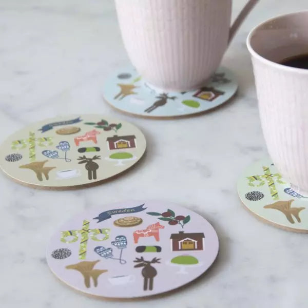 Coasters Like A Swede 4-pcs – Pluto produkter