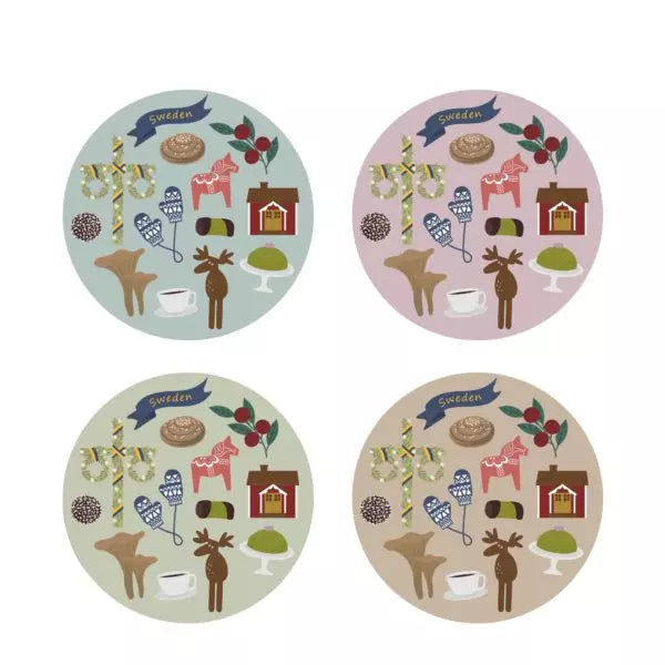 Coasters Like A Swede 4-pcs – Pluto produkter