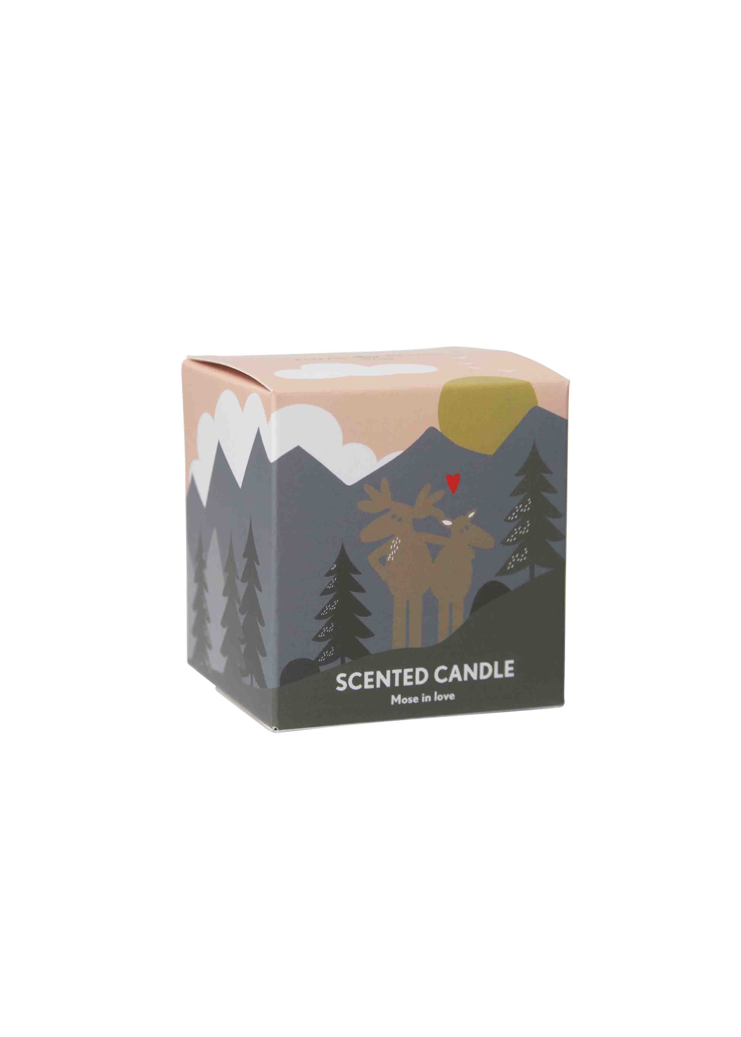 Scented Candle "Moose in Love" 90g – Pluto produkter