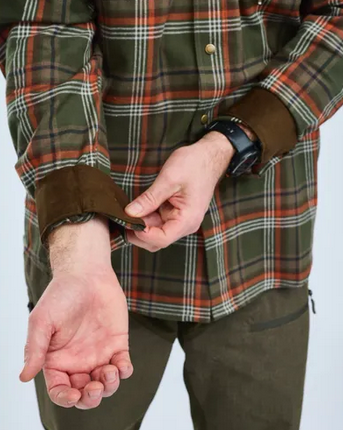 Prestwick Exclusive Shirt - Men - Green / B. Orange - Pinewood