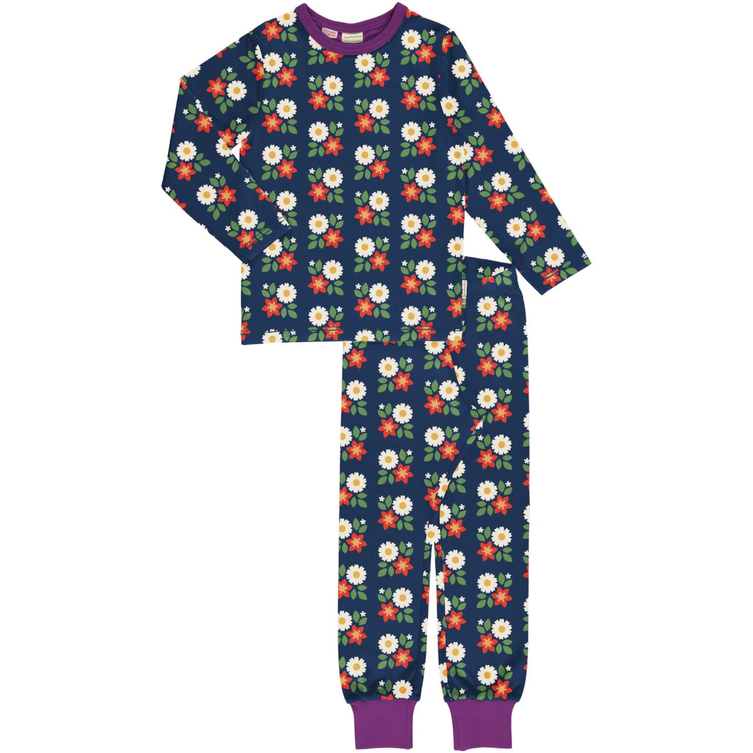 Pyjama Set LS Flowers - Maxomorra