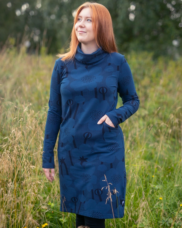 Jurk ROUTA knit dress Buttercup Storm S-XXXL - Paapii Design