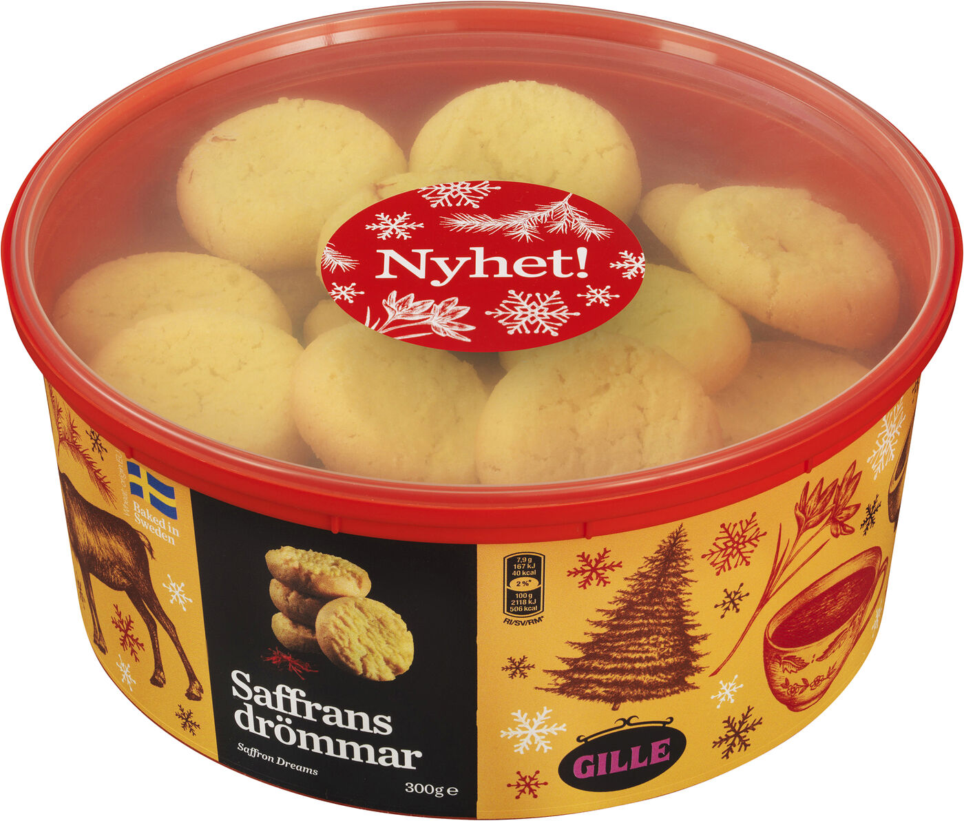 Saffransdrömmar koekjes (Vegan) - Gille