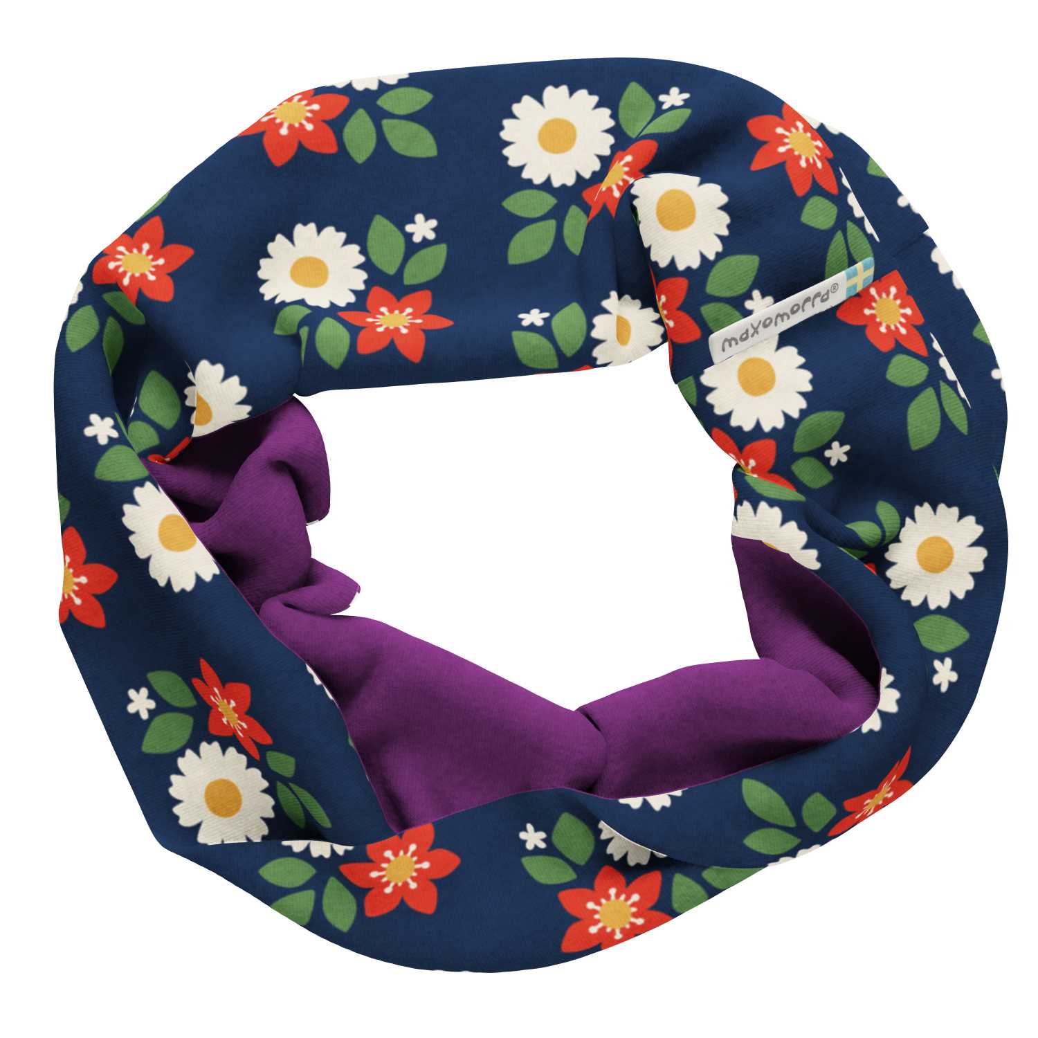 Kolsjaal / Scarf Tube Sweat Flowers - Maxomorra