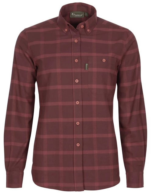 Värnamo Flannellen Shirt - Women – Dusty Dark Pink - Pinewood