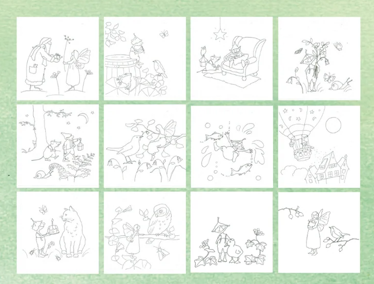 Silhouetten Kleurblok voor Toverlamp – Daniela Drescher