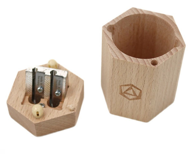 Houten Dubbele Puntenslijper - Stockmar