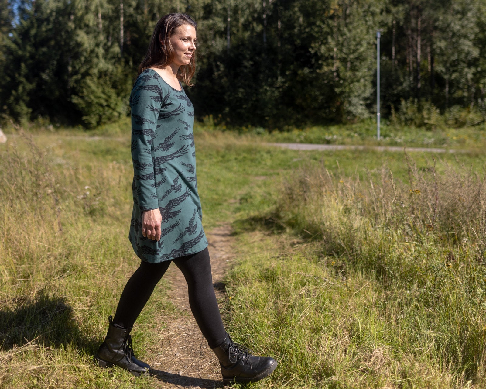 Tuniek SUMU Tunic Crow Dark Green S-XXXL - Paapii Design