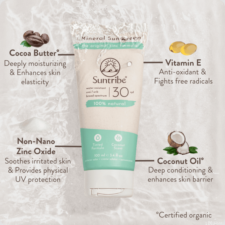 Zonnebrandcrème Mineral Body & Face Sunscreen SPF 30, 100 ml – Suntribe Sweden